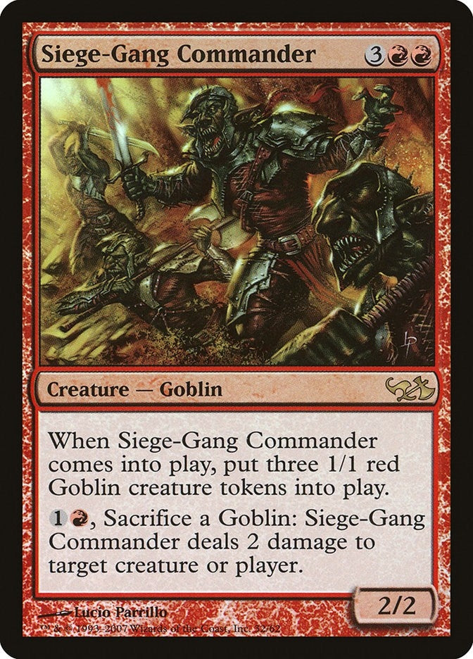 Image for Siege-Gang Commander (32) [Duel Decks: Elves vs. Goblins]