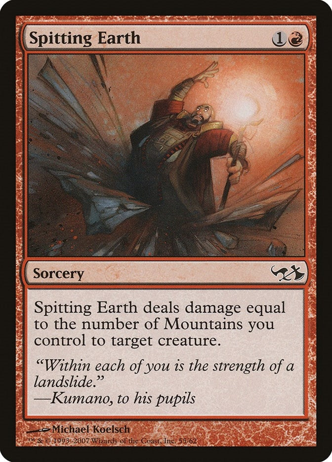 Image for Spitting Earth (55) [Duel Decks: Elves vs. Goblins]