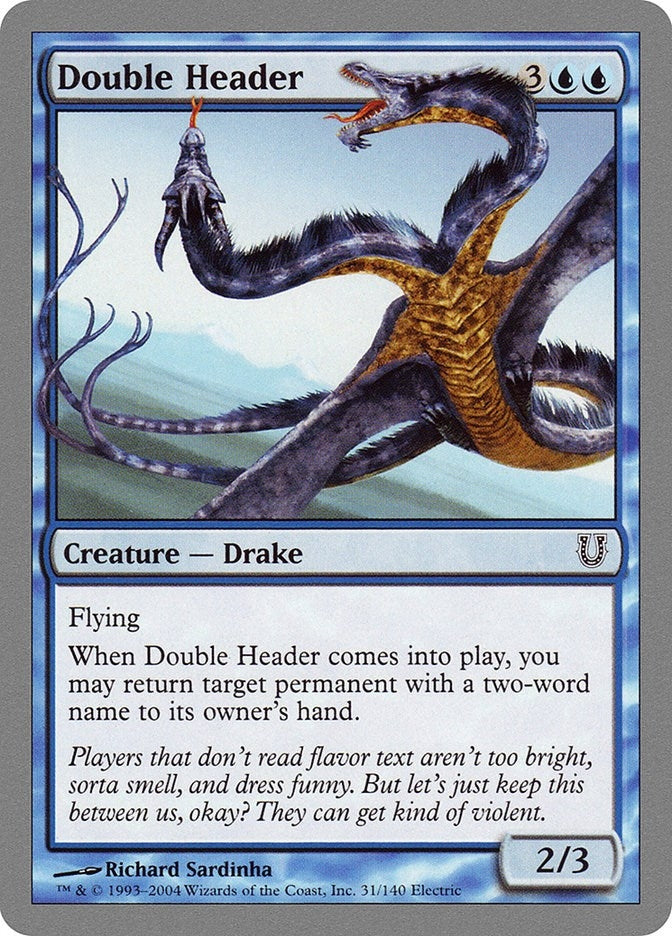 Image for Double Header (31) [Unhinged]