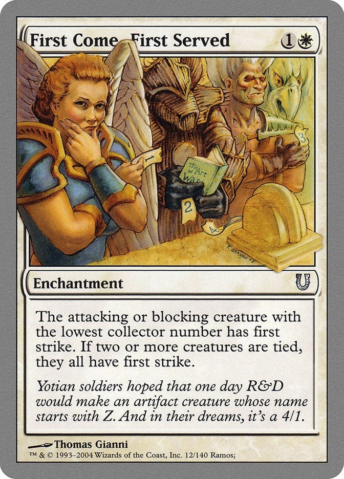 Image for First Come, First Served (12) [Unhinged]