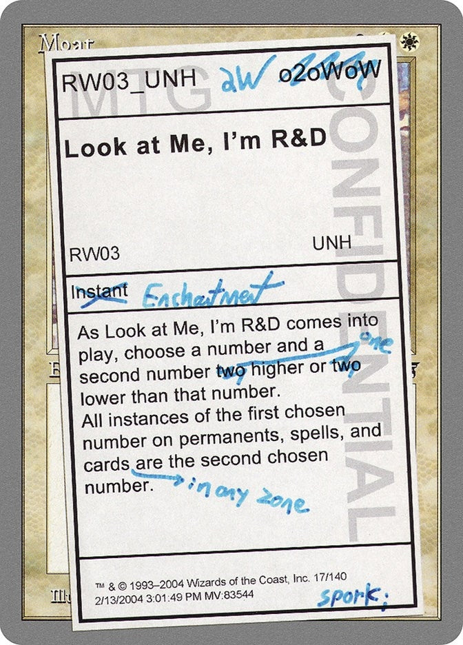 Image for Look at Me, I'm R&D (17) [Unhinged]