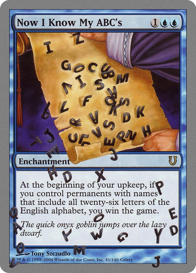 Image for Now I Know My ABC's (41) [Unhinged]