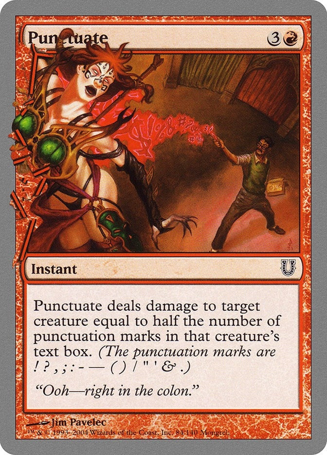 Image for Punctuate (84) [Unhinged]