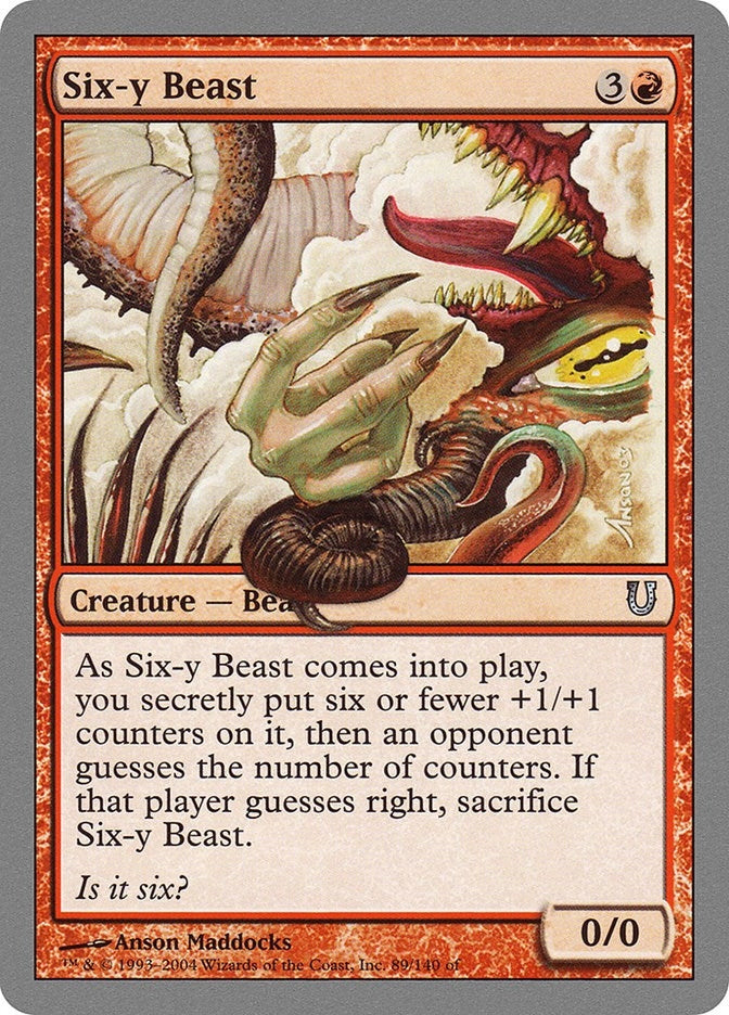 Image for Six-y Beast (89) - Magic: The Gathering