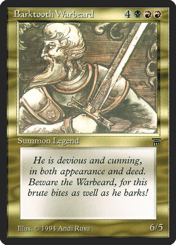 Image for Barktooth Warbeard [Legends]