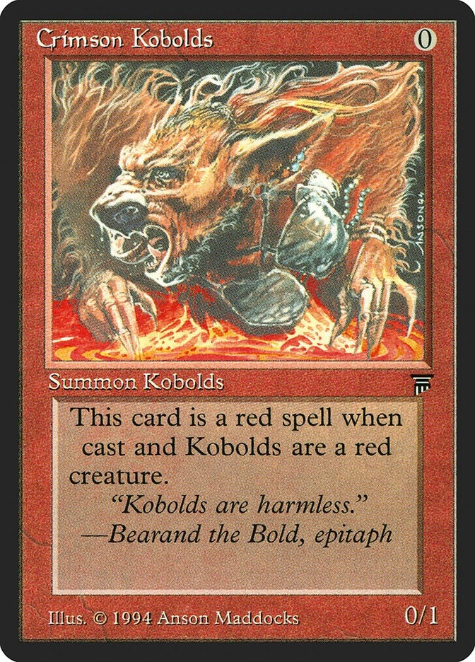 Image for Crimson Kobolds [Legends]