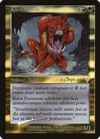 Image for Raging Kavu (Latin) (262) [Prerelease Cards]