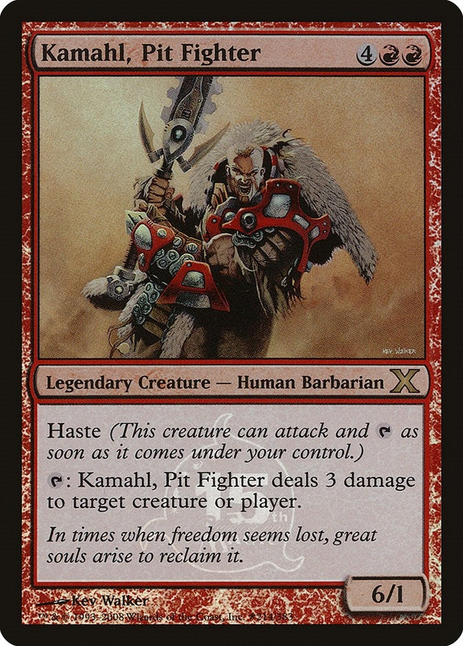 Image for Kamahl, Pit Fighter (15th Anniversary) (214) [Unique and Miscellaneous Promos]