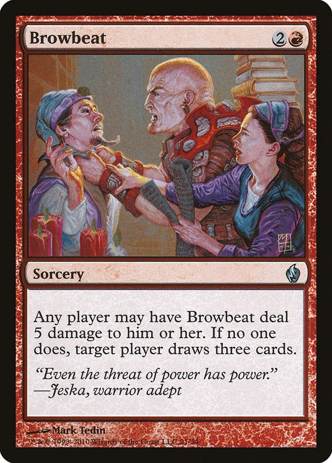 Image for Browbeat (21) [Premium Deck Series: Fire and Lightning]