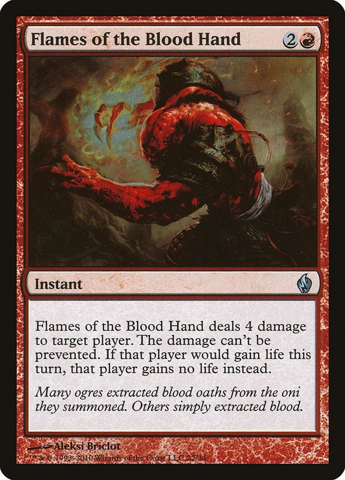Image for Flames of the Blood Hand (22) [Premium Deck Series: Fire and Lightning]