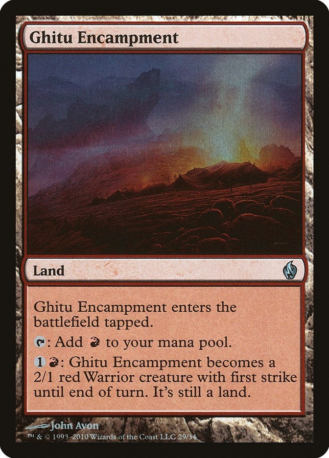 Image for Ghitu Encampment (29) [Premium Deck Series: Fire and Lightning]