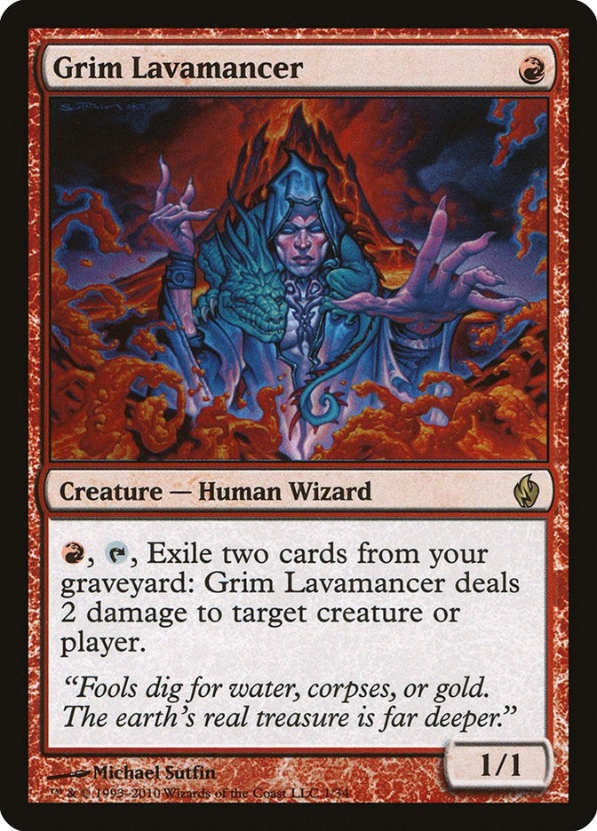 Image for Grim Lavamancer (1) [Premium Deck Series: Fire and Lightning]