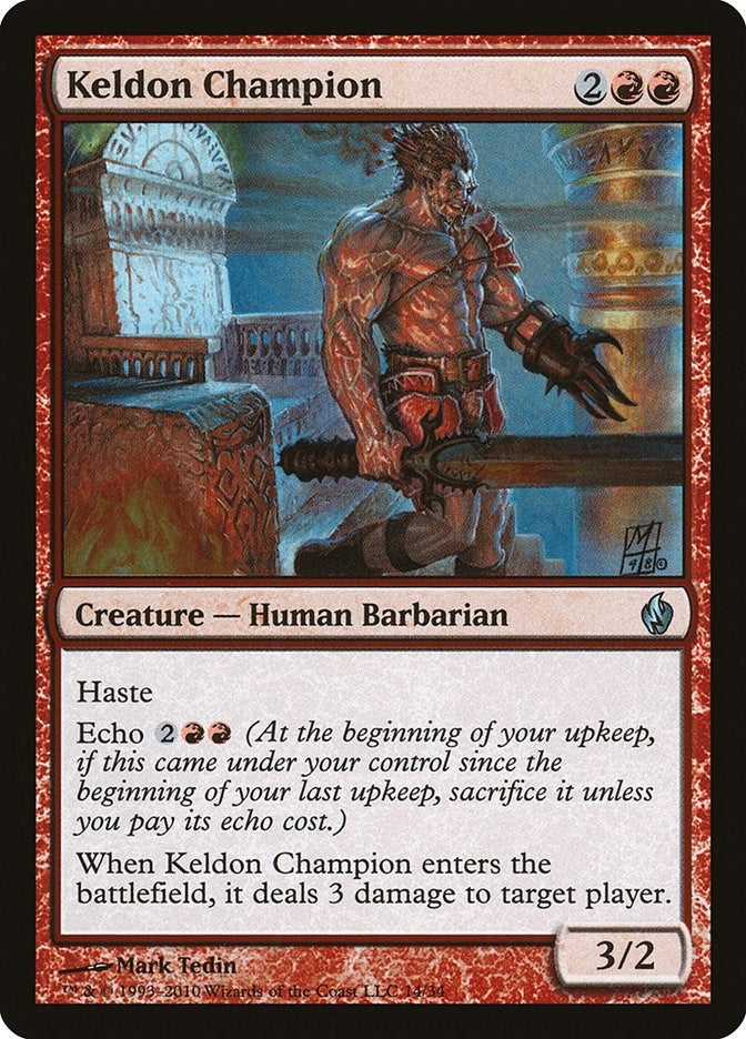 Image for Keldon Champion (14) [Premium Deck Series: Fire and Lightning]