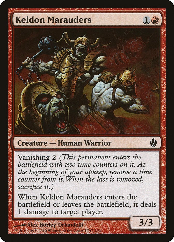 Image for Keldon Marauders (7) [Premium Deck Series: Fire and Lightning]