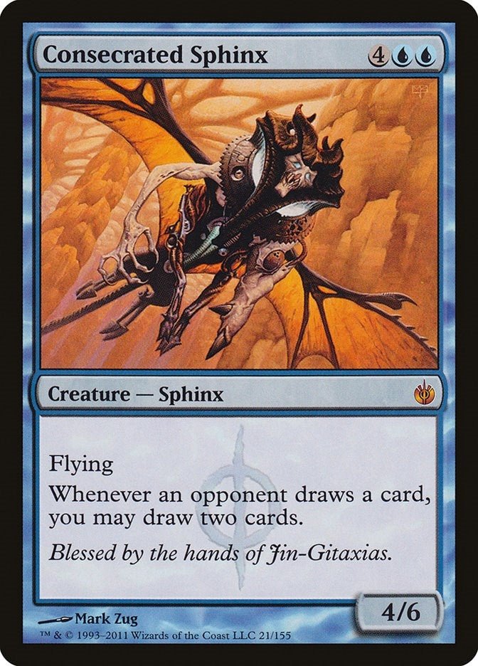 Image for Consecrated Sphinx (21) [Mirrodin Besieged]