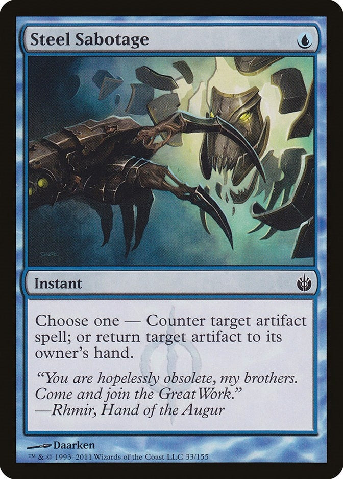 Image for Steel Sabotage (33) [Mirrodin Besieged]