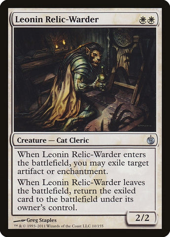 Image for Leonin Relic-Warder (10) [Mirrodin Besieged]