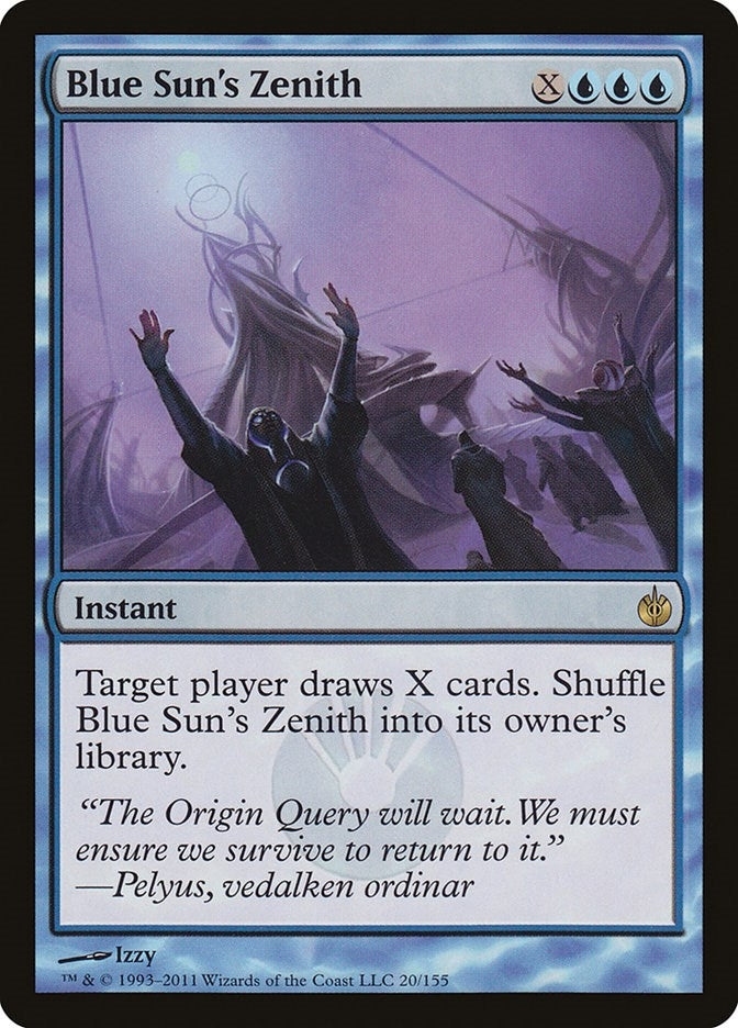 Image for Blue Sun's Zenith (20) [Mirrodin Besieged]