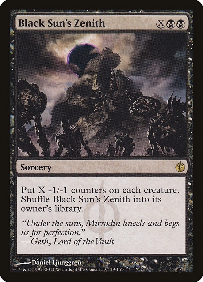 Image for Black Sun's Zenith (39) [Mirrodin Besieged]