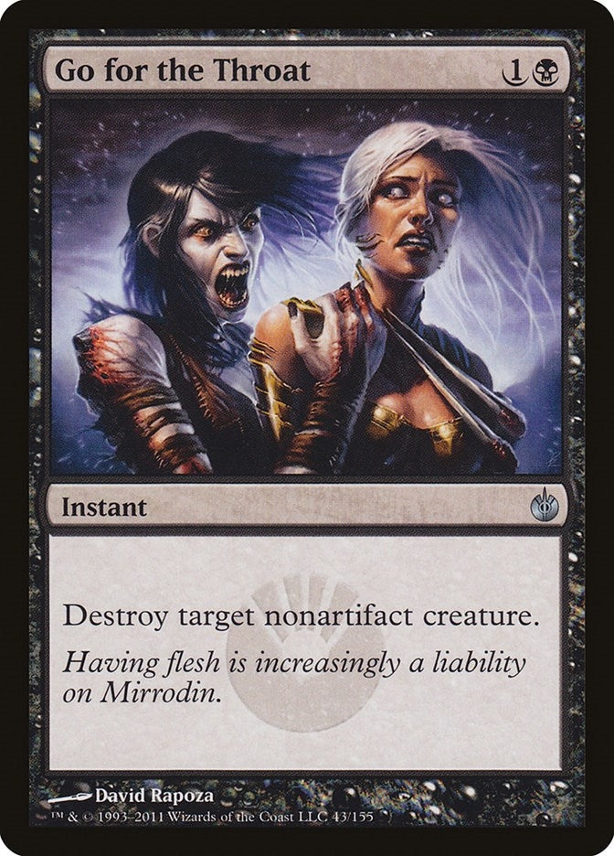 Image for Go for the Throat (43) [Mirrodin Besieged]