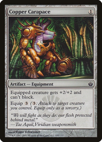 Image for Copper Carapace (102) [Mirrodin Besieged]