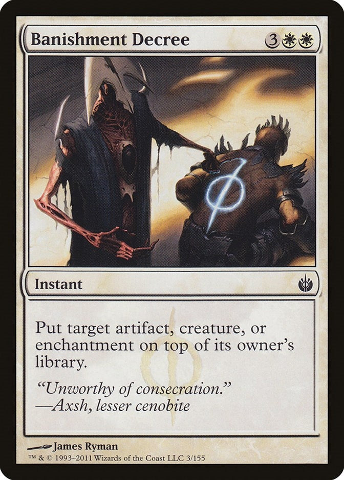 Image for Banishment Decree (3) [Mirrodin Besieged]