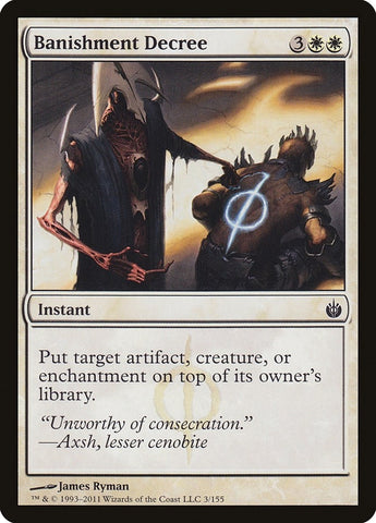Image for Banishment Decree (3) [Mirrodin Besieged]