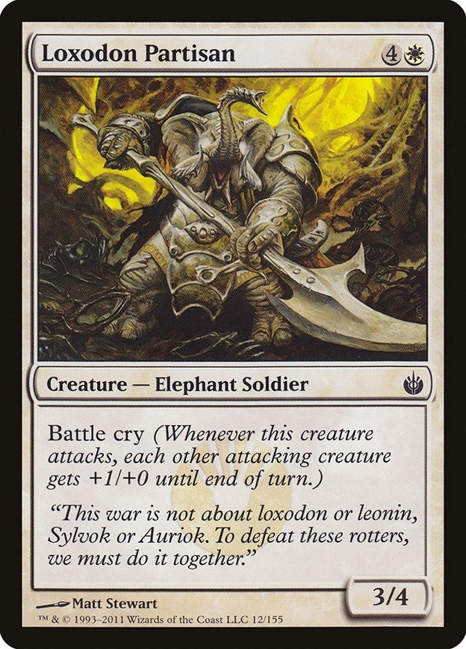 Image for Loxodon Partisan (12) [Mirrodin Besieged]
