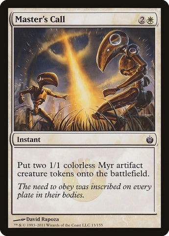 Image for Master's Call (13) [Mirrodin Besieged]