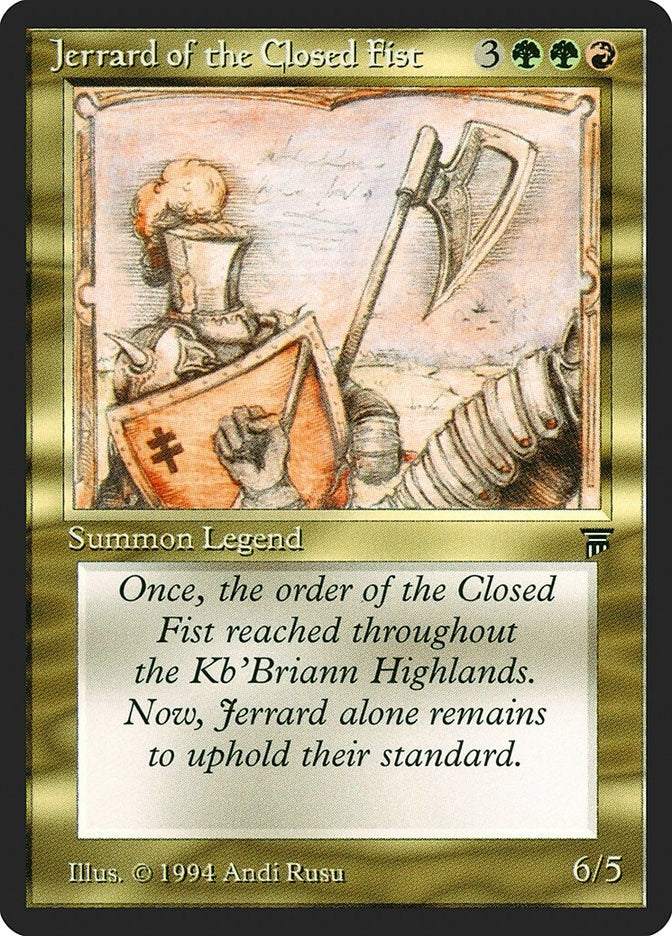 Image for Jerrard of the Closed Fist [Legends]