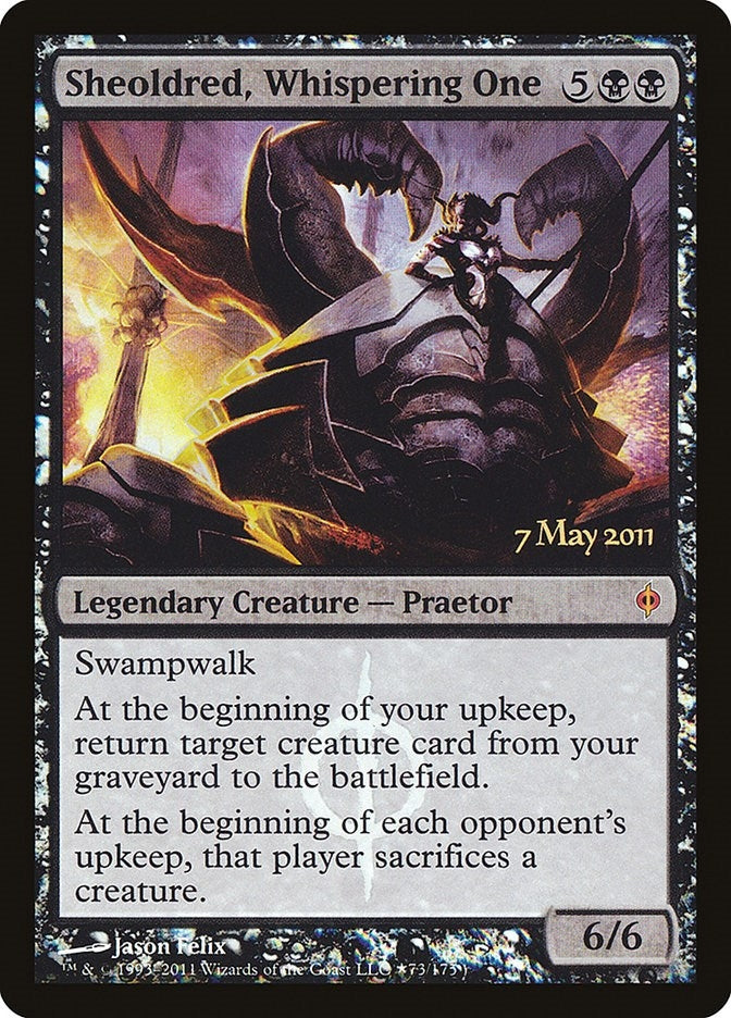 Image for Sheoldred, Whispering One (73) [Prerelease Cards]