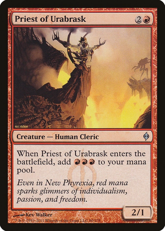 Image for Priest of Urabrask (90) [New Phyrexia]