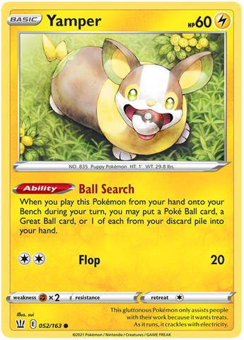 Yamper (052/163) [Sword & Shield: Battle Styles]