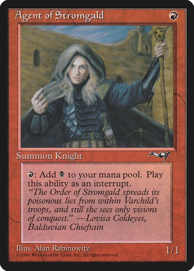 Image for Agent of Stromgald (Woman Holding Staff) (95) (ALL)