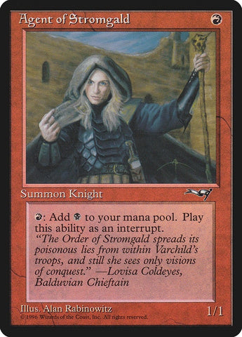 Image for Agent of Stromgald (Woman Holding Staff) (95) (ALL)