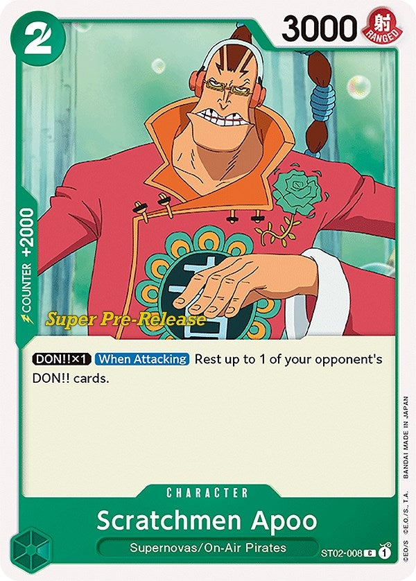Image for Scratchmen Apoo (ST02-008) - One Piece Card Game