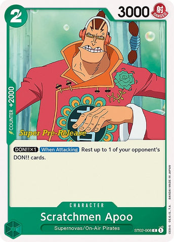 Image for Scratchmen Apoo (ST02-008) - One Piece Card Game
