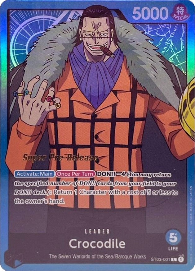 Image for Crocodile (001) (ST03-001) - One Piece Card Game