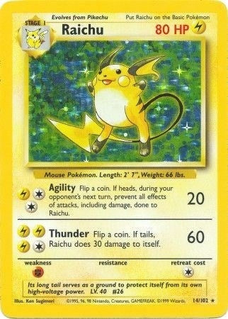 Image for Raichu (014/102) [Base Set]