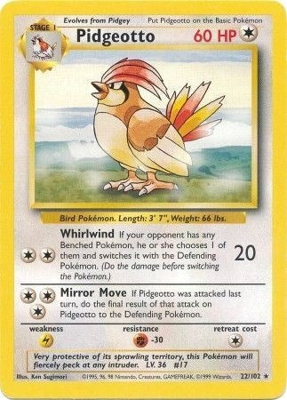 Image for Pidgeotto (022/102) [Base Set]
