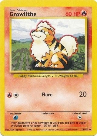 Image for Growlithe (028/102) [Base Set]