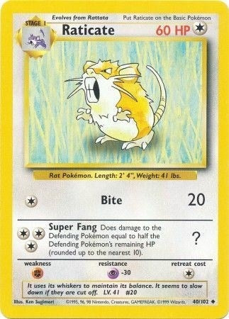 Image for Raticate (040/102) [Base Set]