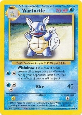 Image for Wartortle (042/102) [Base Set]