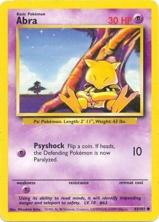 Image for Abra (043/102) [Base Set]
