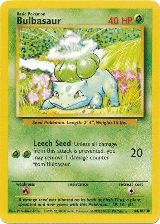 Image for Bulbasaur (044/102) [Base Set]