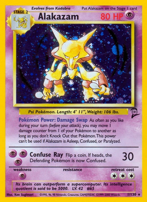 Image for Alakazam (001/130) [Base Set 2]