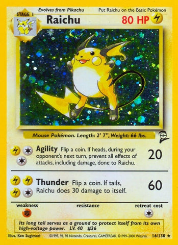 Image for Raichu (016/130) [Base Set 2]