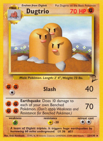 Image for Dugtrio (023/130) [Base Set 2]
