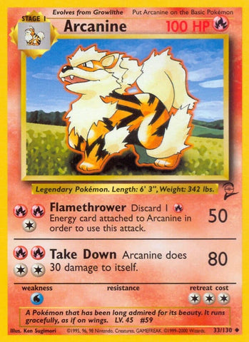 Image for Arcanine (033/130) [Base Set 2]