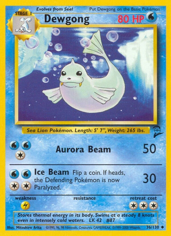 Image for Dewgong (036/130) [Base Set 2]